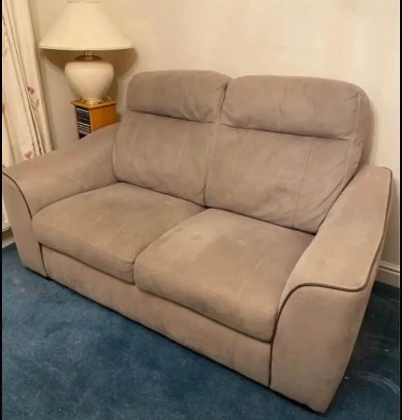 2 Seater Sofa Faux Suede Furniture Village