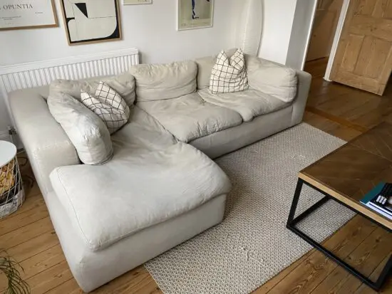 Large "Cloud" Style Sink-in Modular Sofa - Furniture Village “Soul “- LGW Fabric