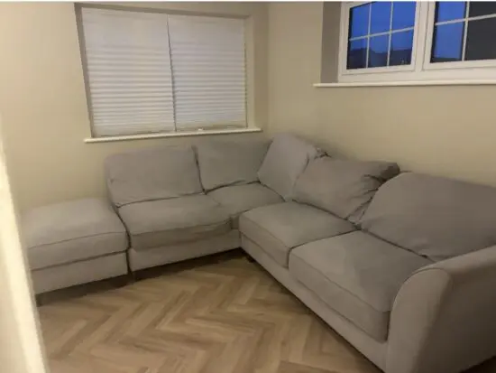 Grey corner sofa