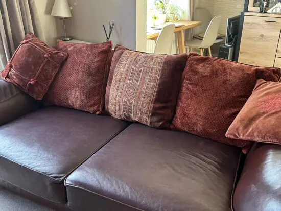 Tetrad Old Homer, leather 4 seater sofa