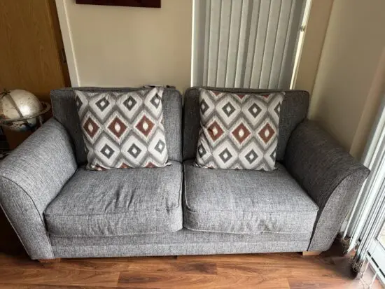 SCS two seater sofa and chair