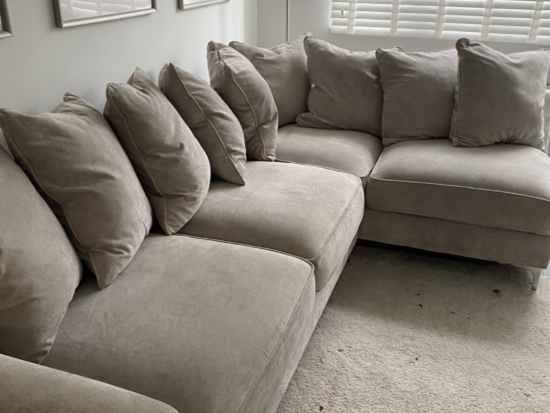 Furniture Village ‘Legend’ pillow back corner sofa