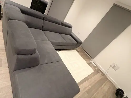Grey sofa bed