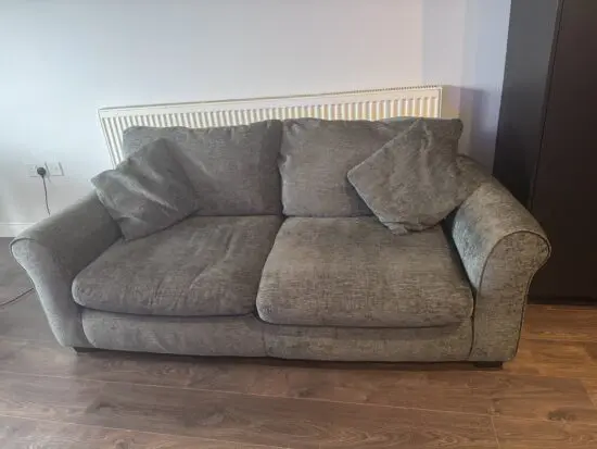 Argos Home Tammy 3 Seater Fabric Sofa - Charcoal