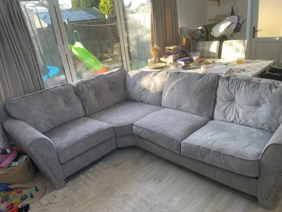 Scs corner sofa & love chair