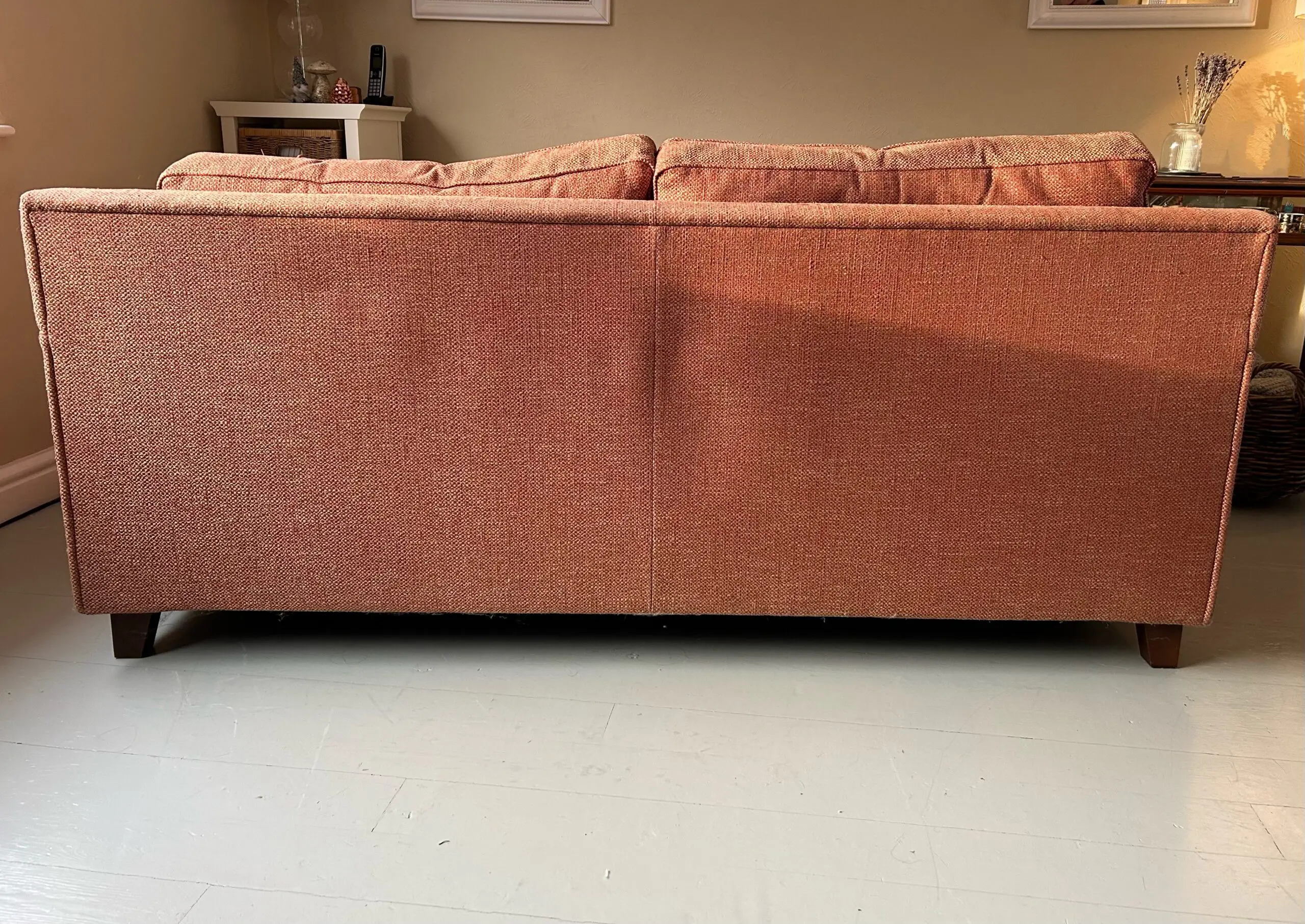 Wesley-Barrell Burleigh Lowback 3-Seater Sofa – Red Ochre