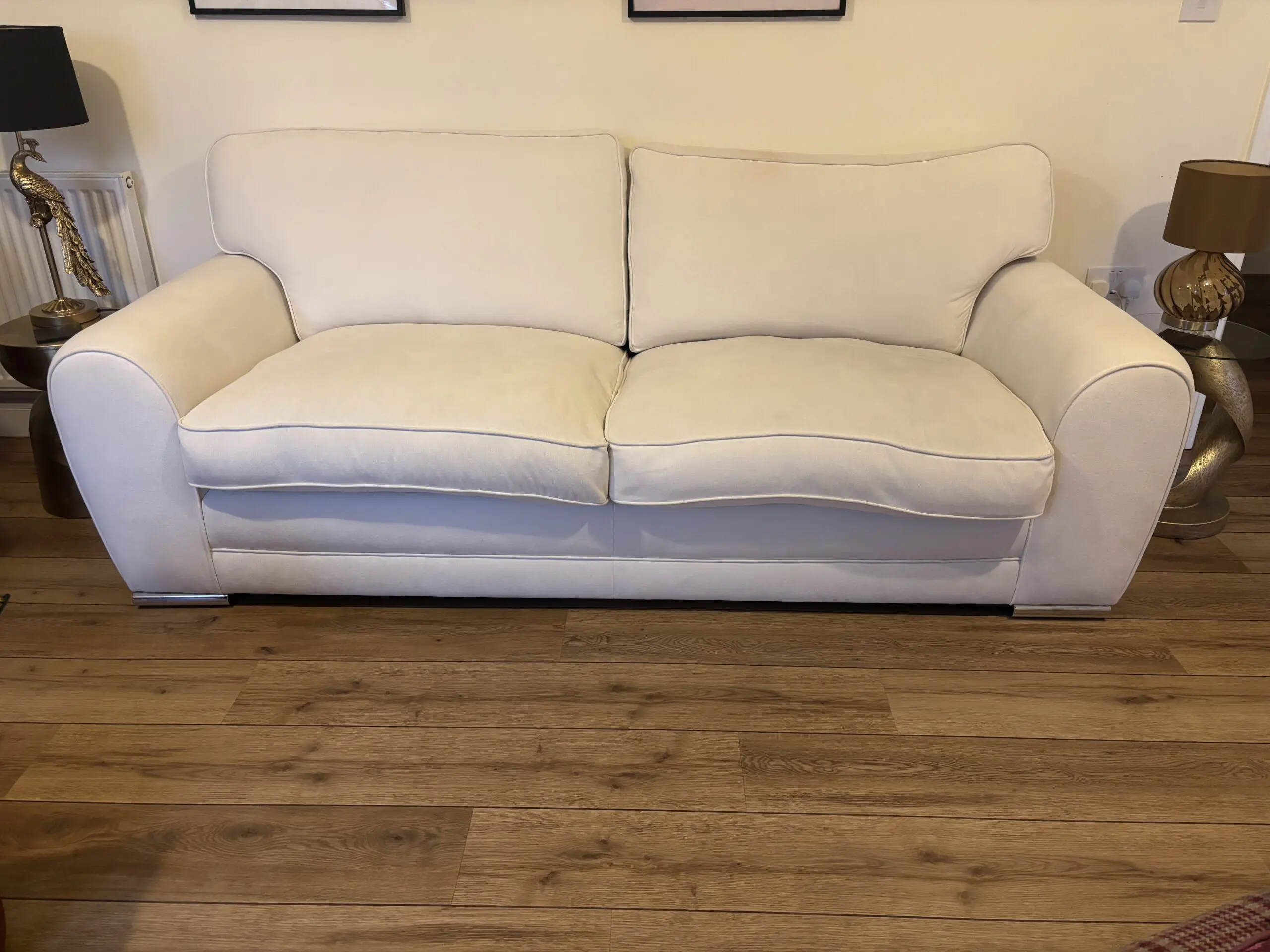 S10004361 Burford 3 Seater Sofa, Cream House Plush Fabric Item