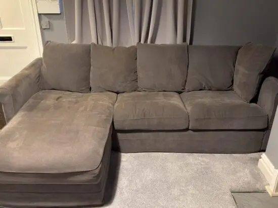 Grey ottoman sofa