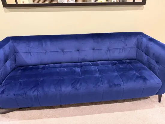 Navy sofa