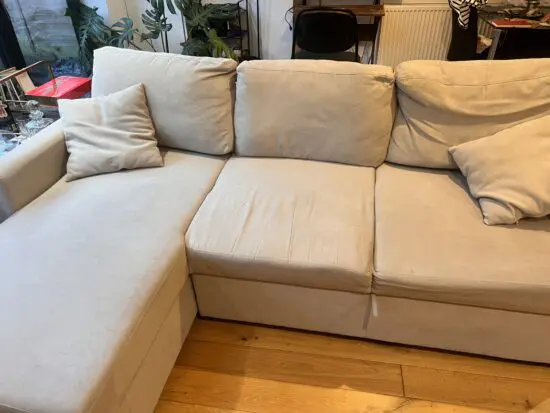 Habitat Reagan RH Storage Corner Chaise Sofa Bed - Natural711