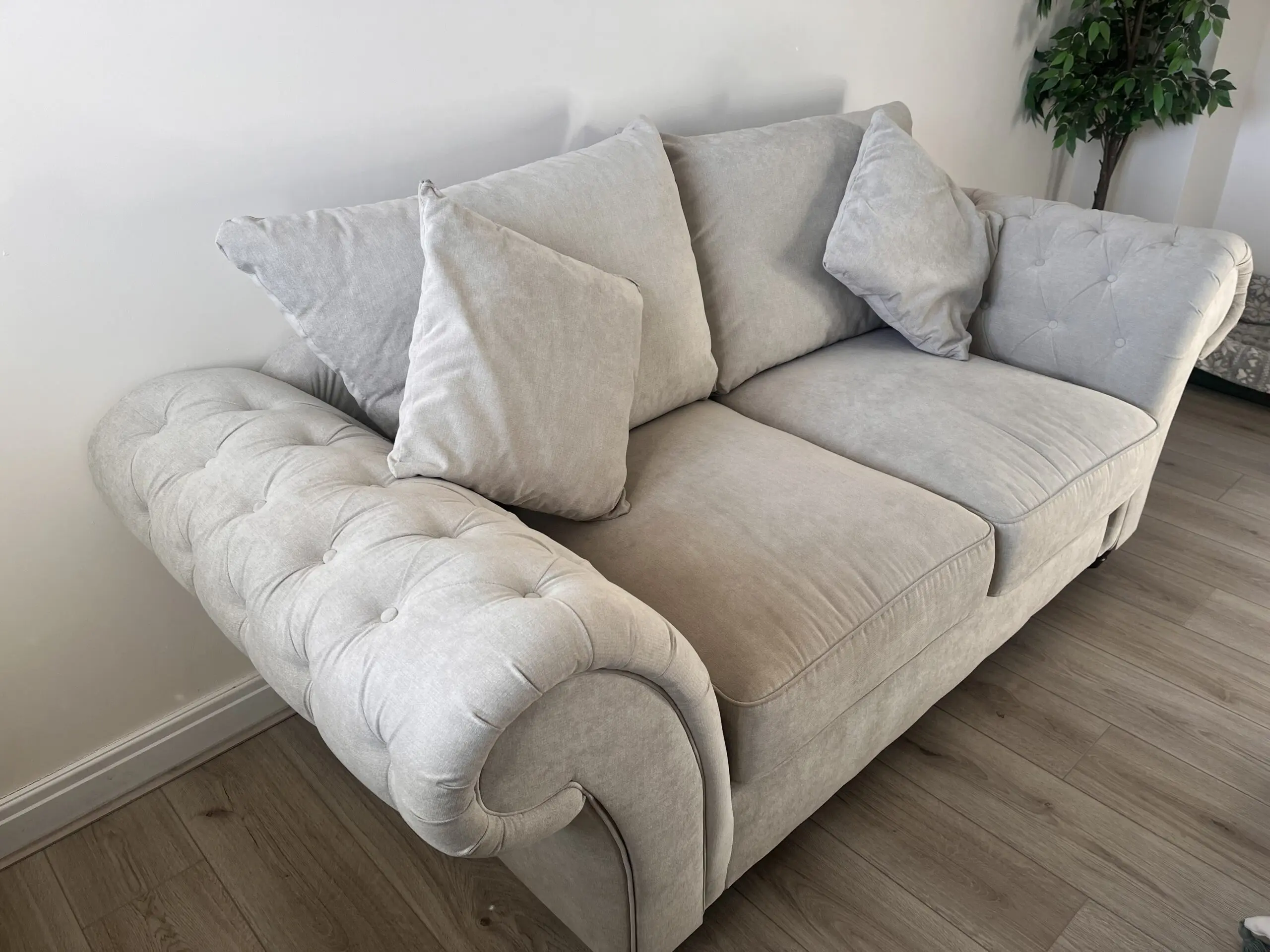 Berkshire Fullback Sofa Stone 2 Seater
