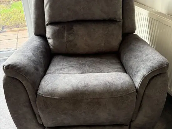 DFS Grey Power Recliner Chair
