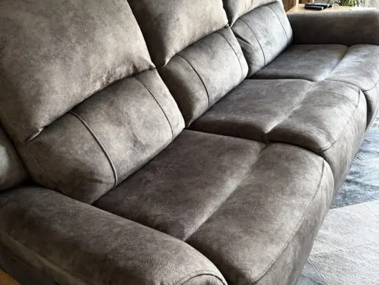 DFS Grey 3 Seater Power Recliner