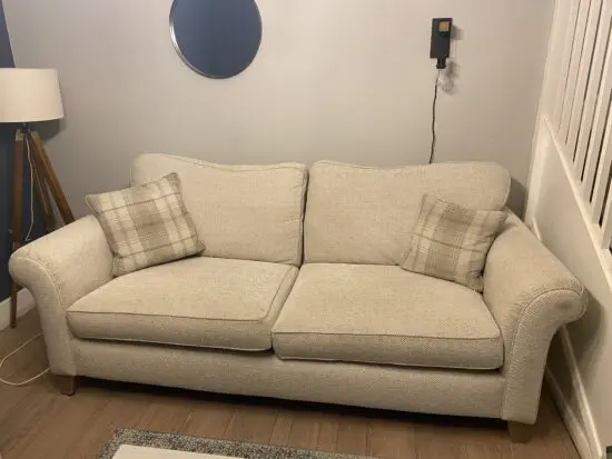 DFS Stone Morland 4 Seater Sofa with Armchair