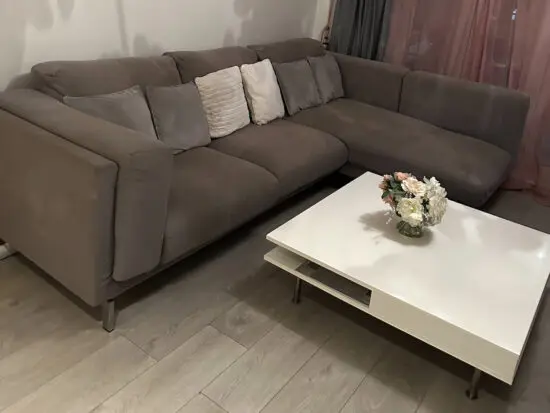 Grey corner sofa
