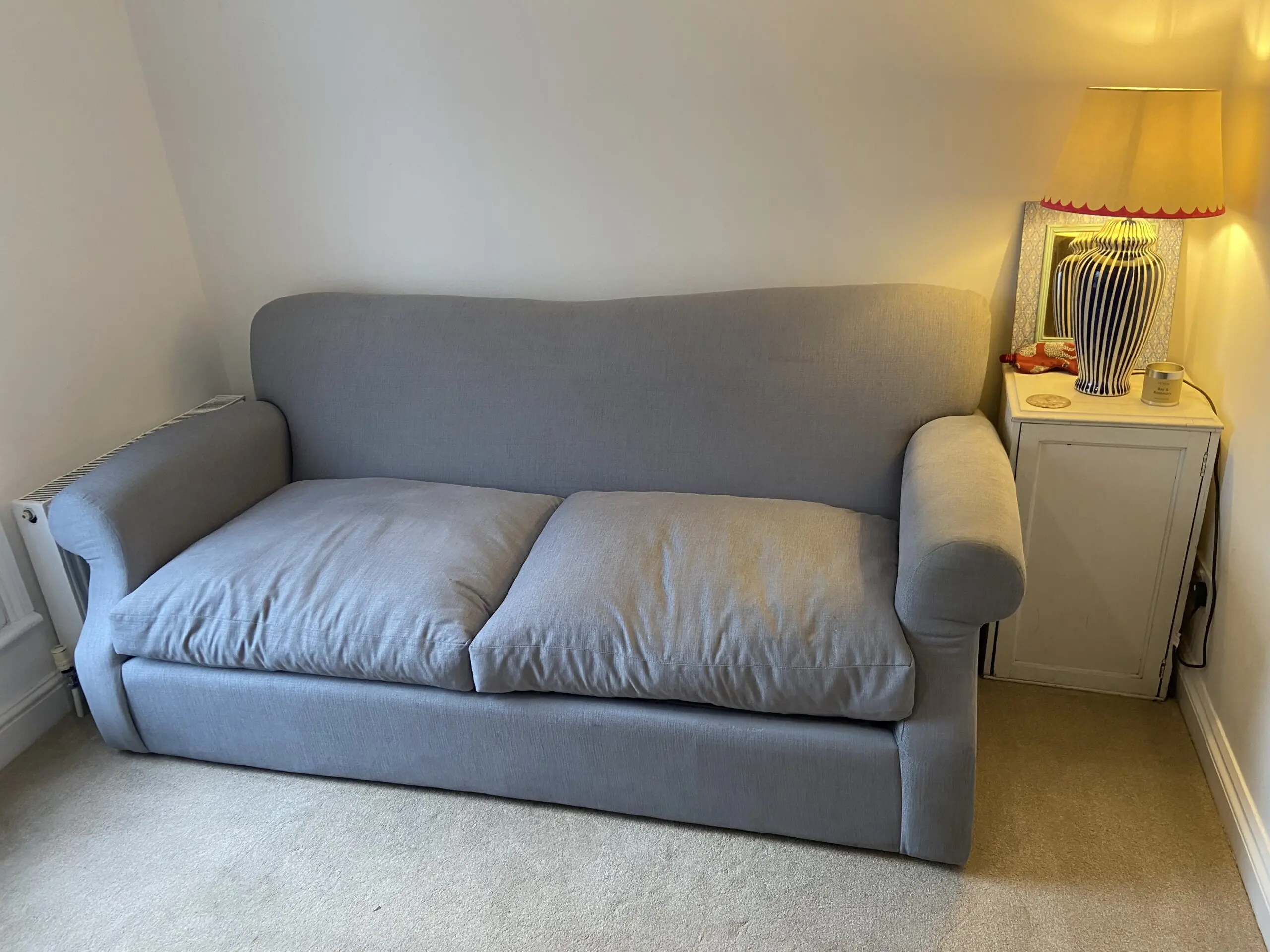 Loaf large crumpet sofa bed in armadilo clever softie