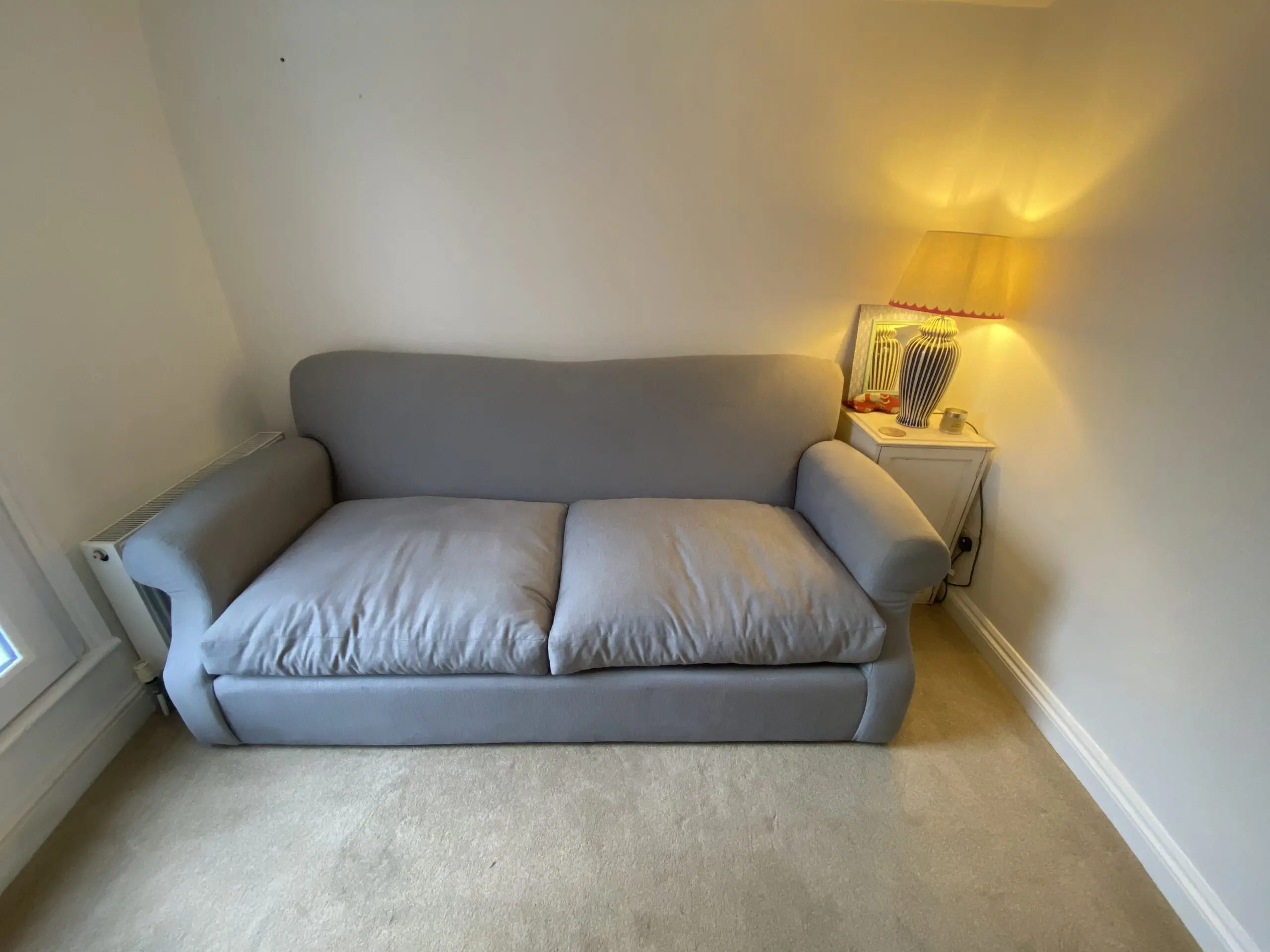 Loaf large crumpet sofa bed in armadilo clever softie