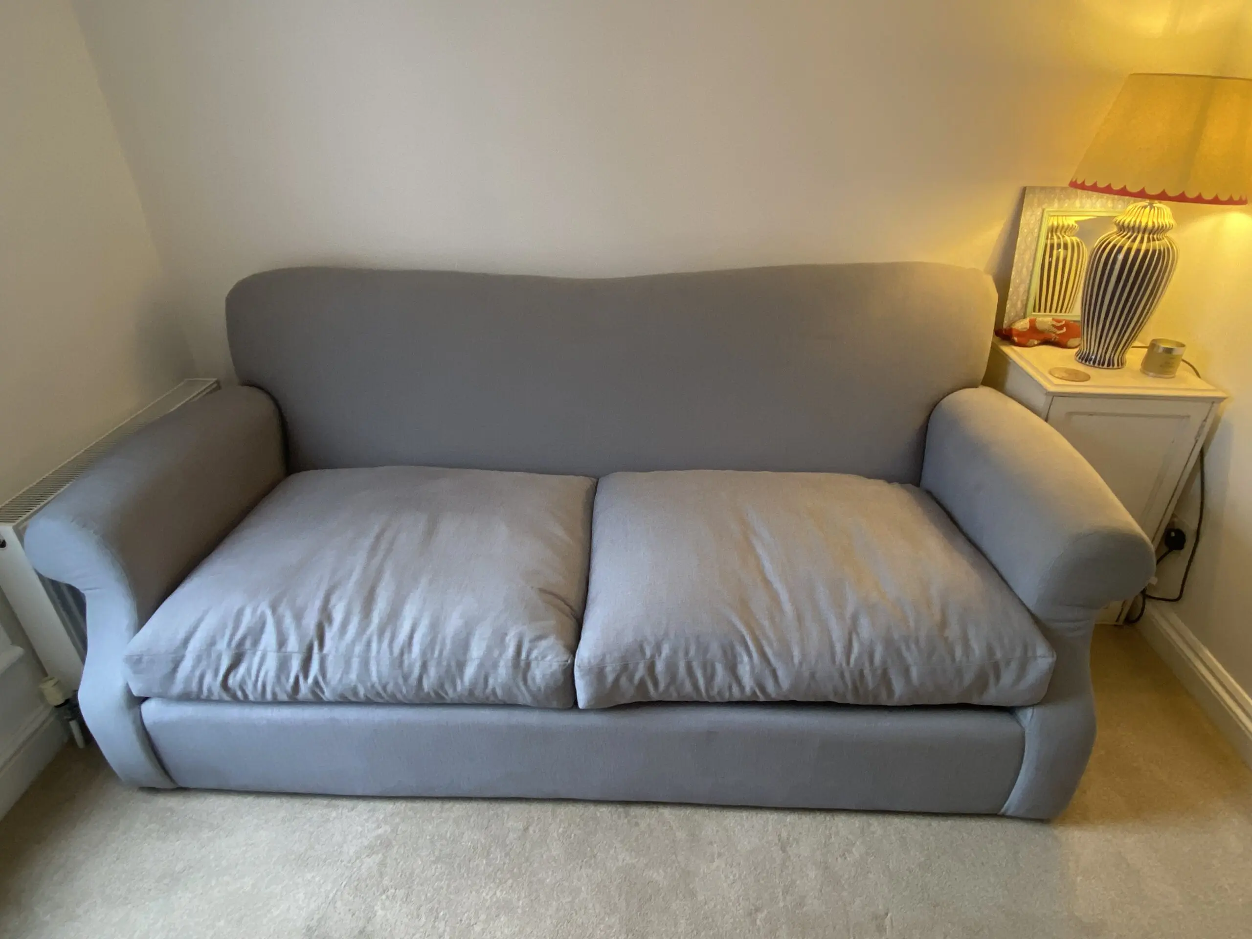 Loaf large crumpet sofa bed in armadilo clever softie