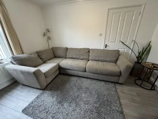 DFS Sophia Mocha Right Hand 3 seater Corner sofa