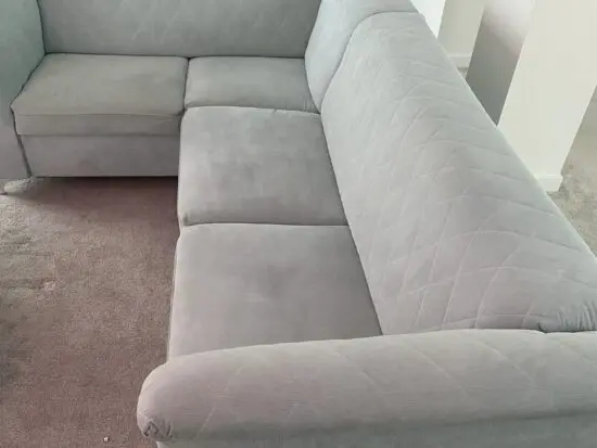 Light Blue Corner Sofa