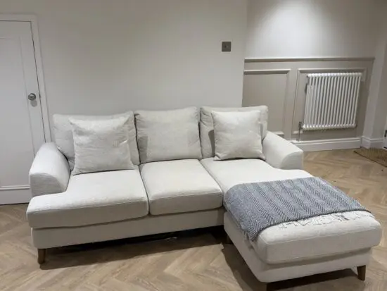 Next Small Parker Sofa Chaise Oyster - Universal (Still under Warranty)