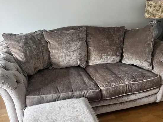 DFS Loch Lomand sofa footstool and chair house beautiful special edition