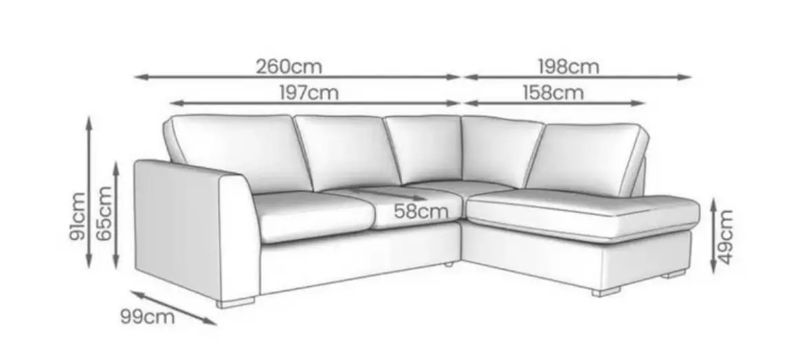 DFS Corner Sofa Bed - Grey