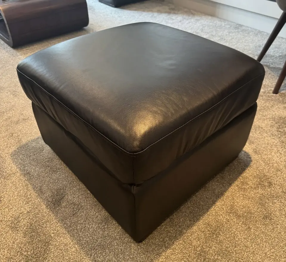 Harvey’s Dark Brown soft leather Sofa Set