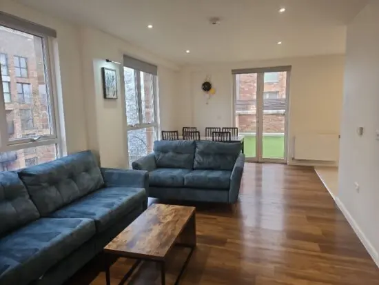 DFS french connection new studio sofa set in ocean blue