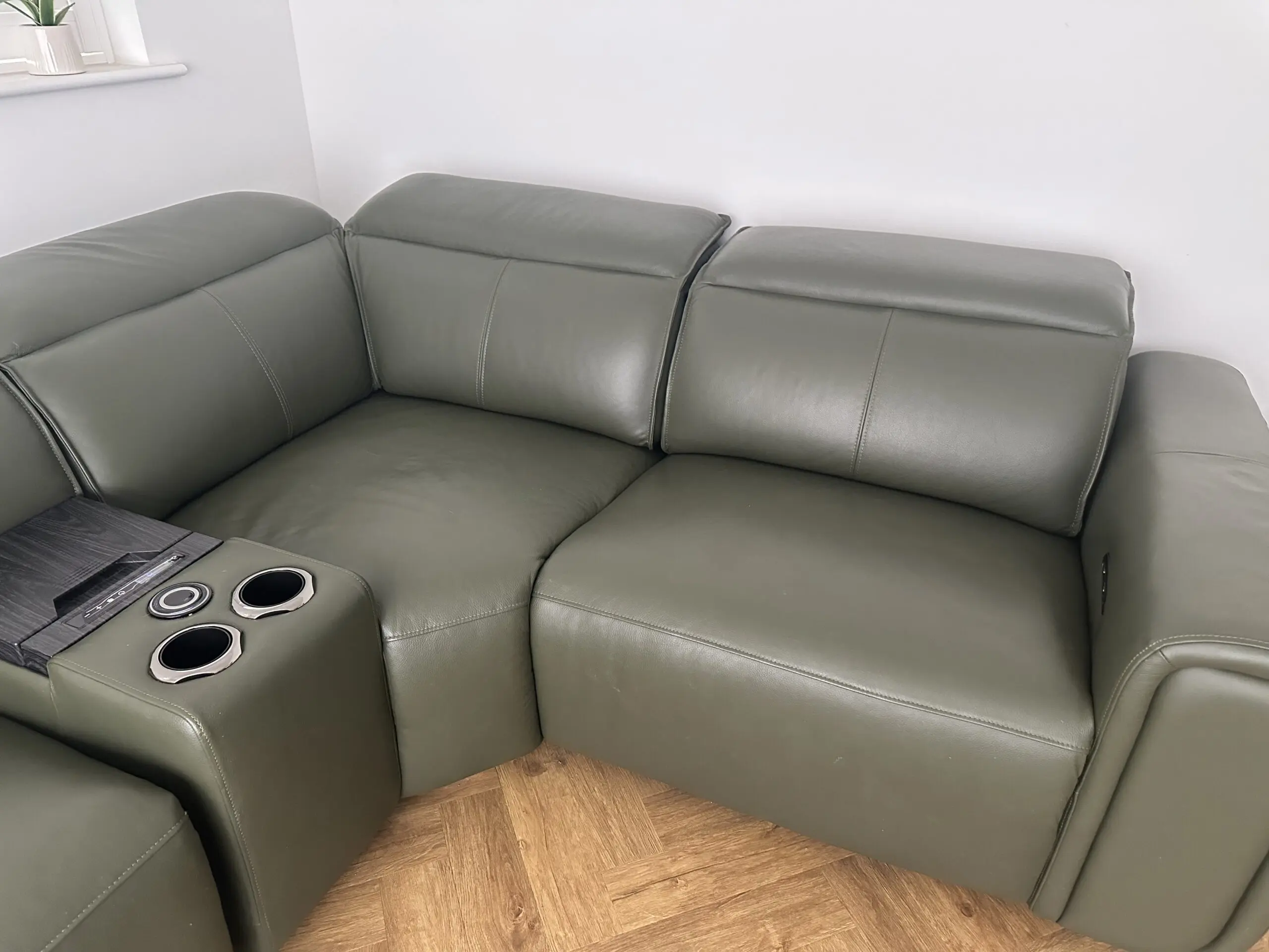 Sofology Premiere corner sofa 3 corner 1.5 - built in fridge, cup holders and wireless phone charger
