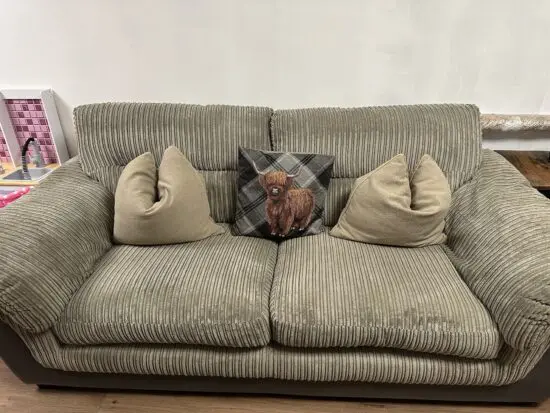 DFS - Ayden 3 and 2 Seater Sofa with Storage Pouffe