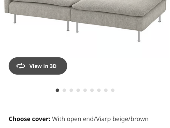 3 seater Ikea SÖDERHAMN beige/brown