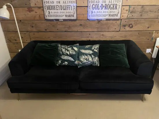 Navy sofa