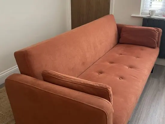 Dusk Orange Hudson Click Clack Sofa Bed