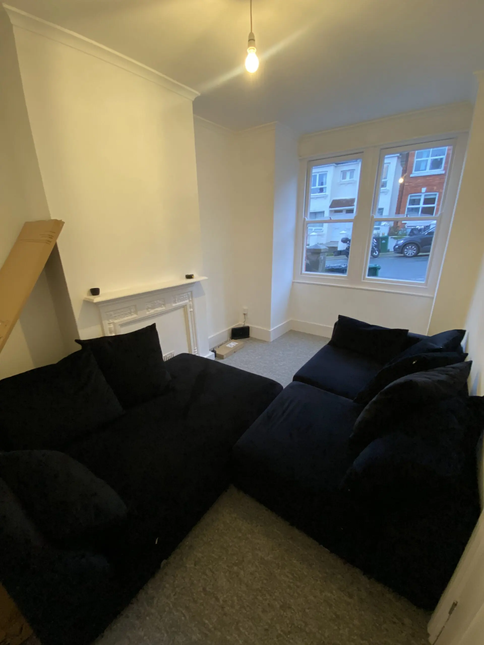 Plush Velvet Pillow Back Right Hand Facing Large Chaise End Sofa