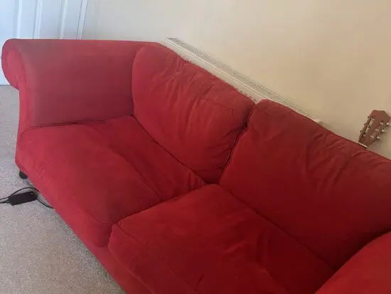 Gorgeous red sofa set ready to sale
