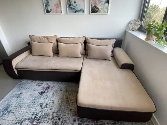 Three seat corner sofa bed -