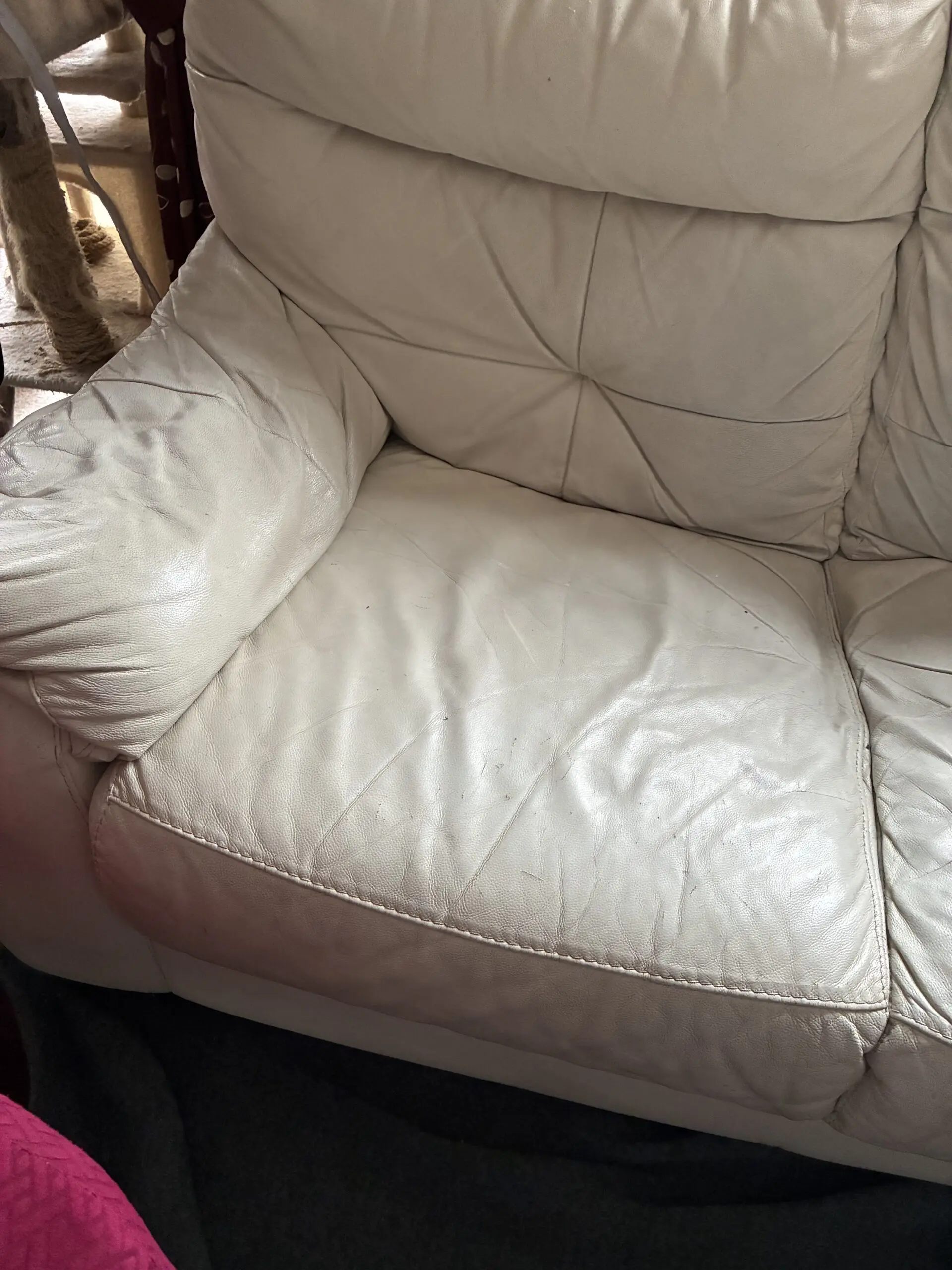 Harveys 5 seat corner sofa white
