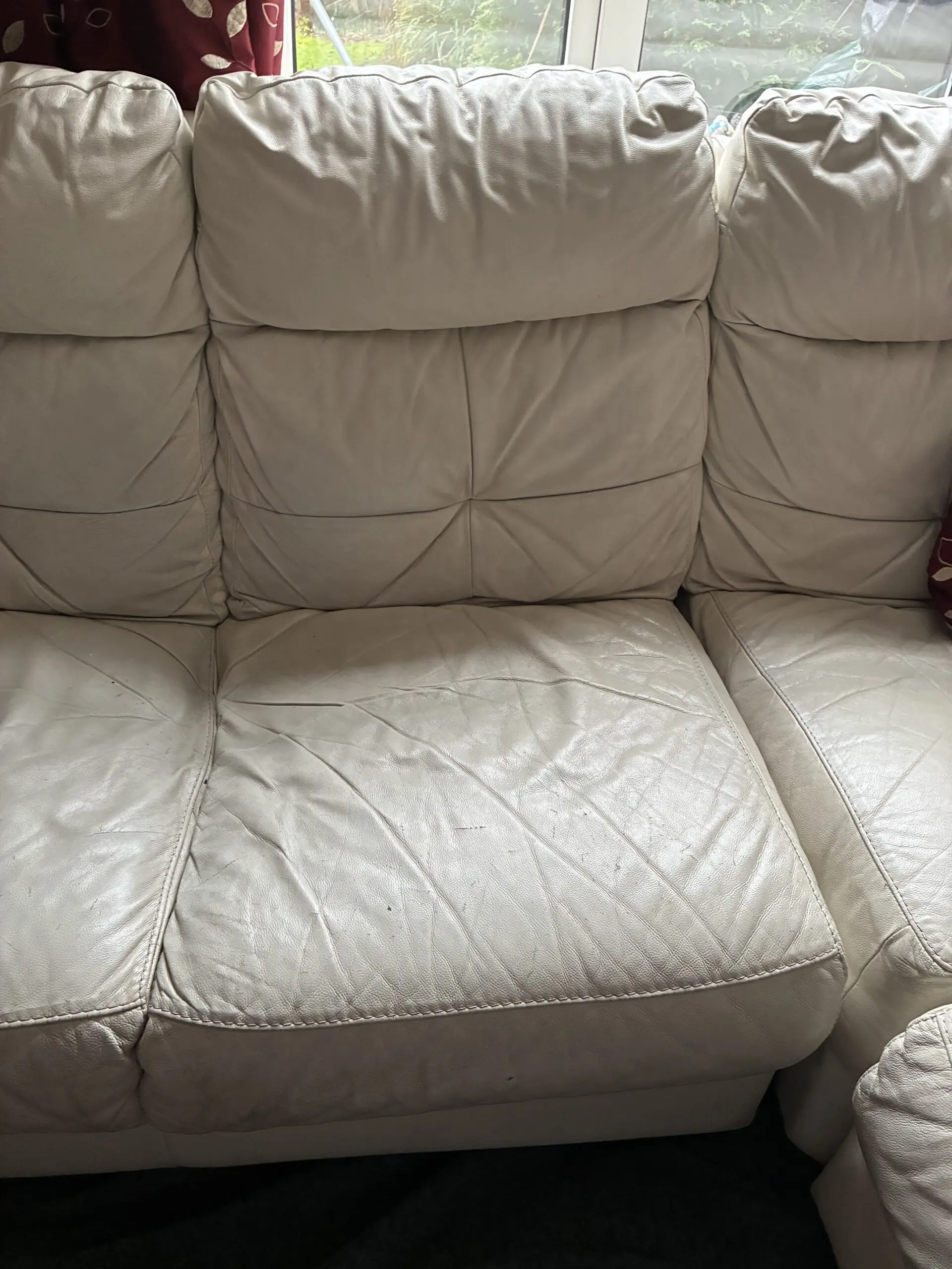 Harveys 5 seat corner sofa white