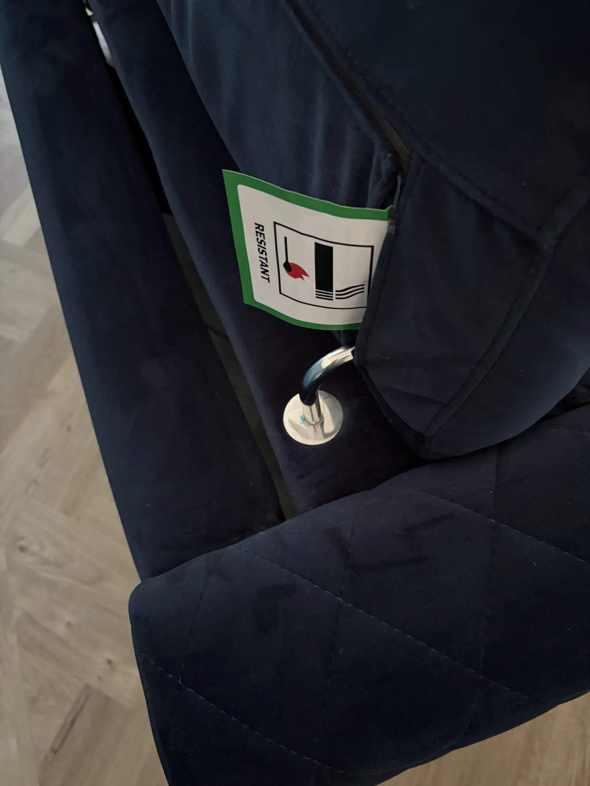 NAVY BLUE DFS VORTEX 3 SEATER POWER RECLINER