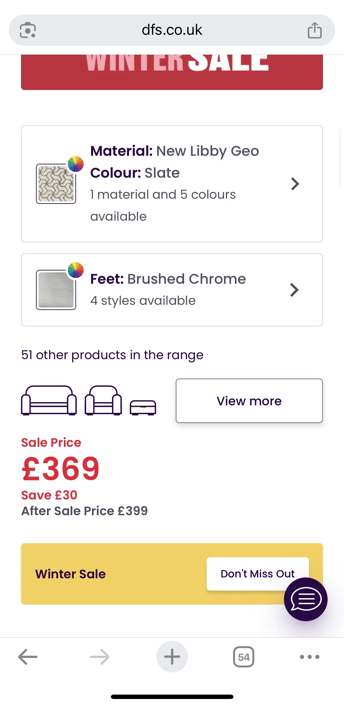 DFS New Libby Pattern Banquette Footstoo