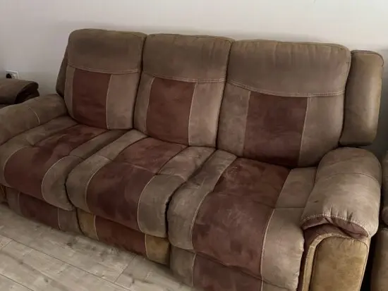 3-Seater Leather Sofa & Armchair Set