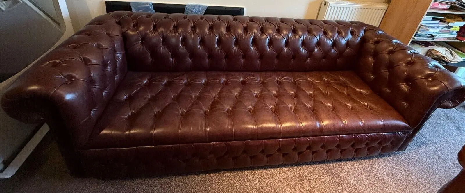Chesterfield Sofa, Brown Chesterfield Sofa, 3 Seater