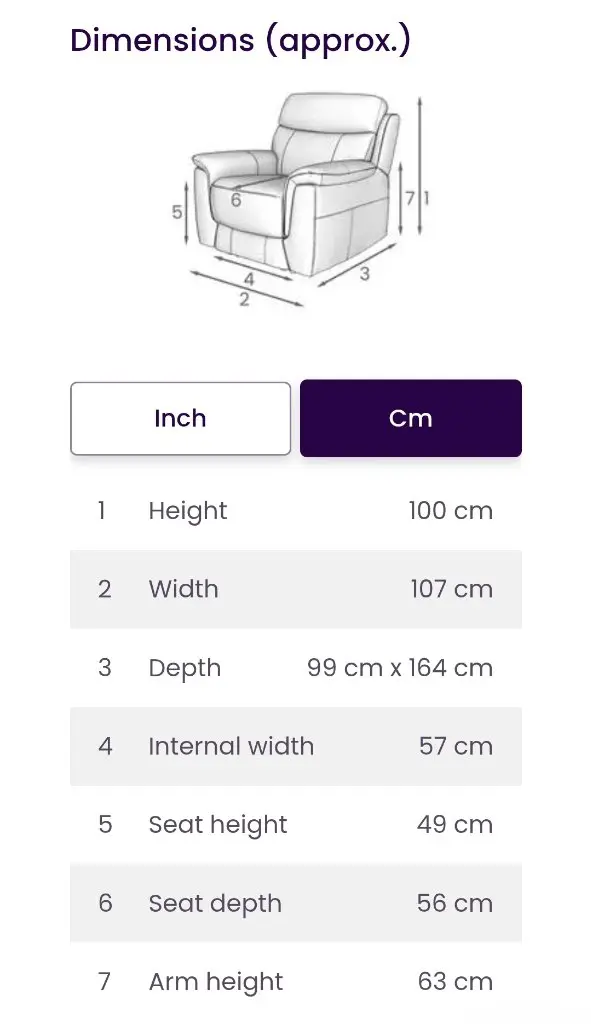 DFS "Ronan" Power Recliner 3-seater and armchair