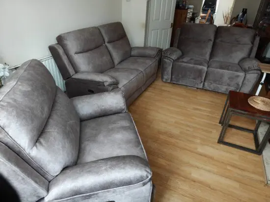 Brand New Luxury Power Recliner Sofa Set – 3-Seater, 2-Seater & Love Chair (All Matching)