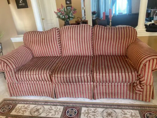 Pennsylvania House Striped Sofa