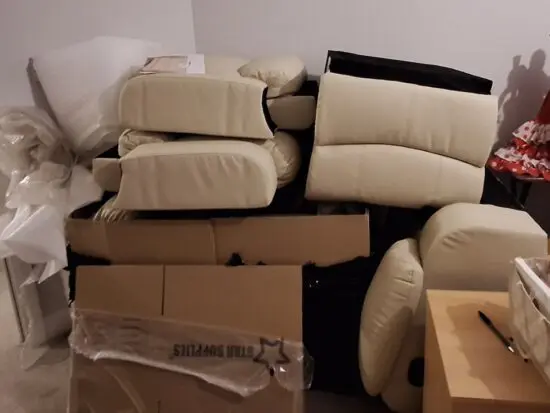 Next Day Sofa Emsworth 3 seater manual recliner in Cream