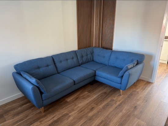 SCS Luna Blue Left Hand Corner Sofa