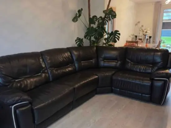 Chocolate corner sofa, modular