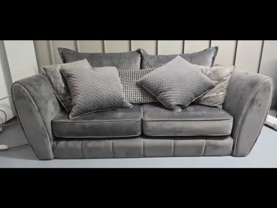 Sofology Grey Gabrielle two seater sofa